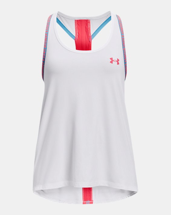 Girls' UA Knockout Tank in White image number 0